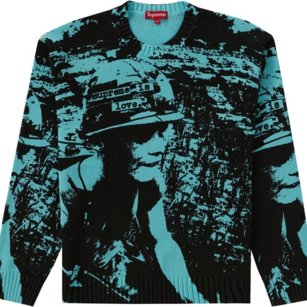 Supreme is Love Crewneck (Bight teal) M